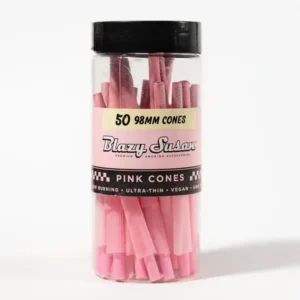 Blazy Susan Pink Pre Rolled Cones Jar 98mm