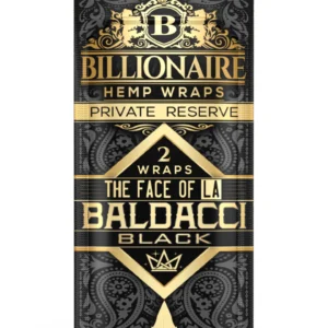 Billionaire Hemp Wraps -Baldacci Black (Private Reserve)