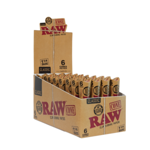 RAW Classic 1¼ Cones (6-pack) Display