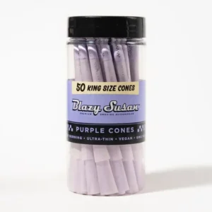Blazy Susan Purple Pre Rolled Cones Jar King Size