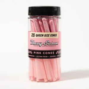 Blazy Susan Pink Pre Rolled Cones Jar Queen Size